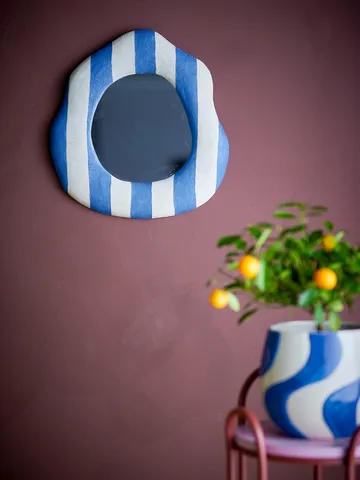 Espelho de parede Travis 39,5x38,5 cm - Azul - Bloomingville