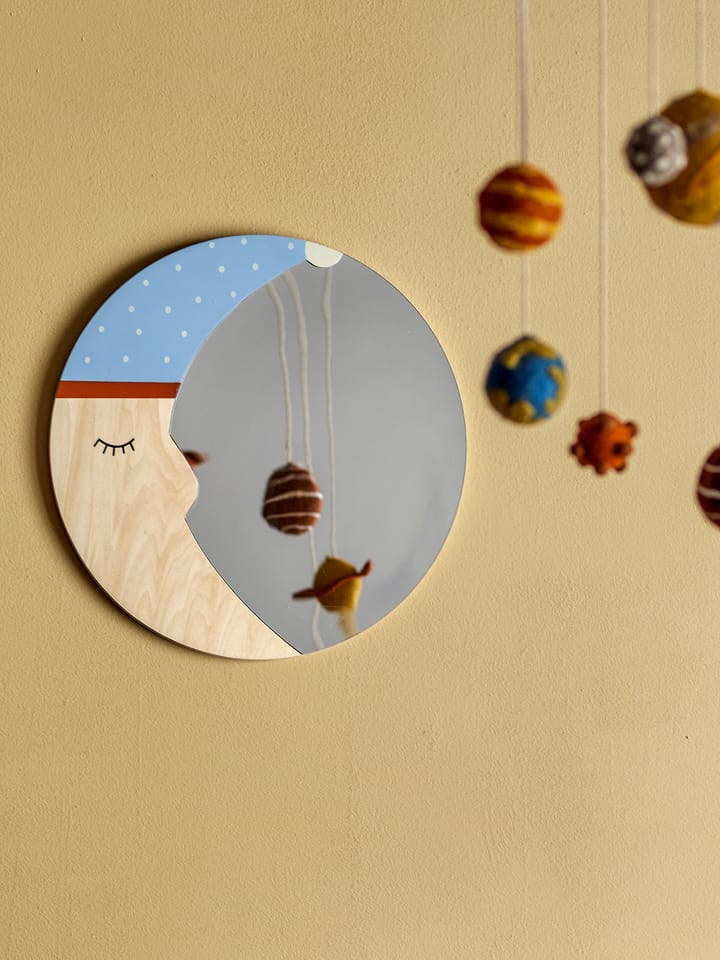 Espelho Moony Ø40 cm, Nature moon Bloomingville