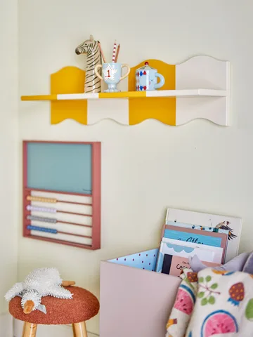 Estante Bubbi 80x22,5 cm - Amarelo - Bloomingville