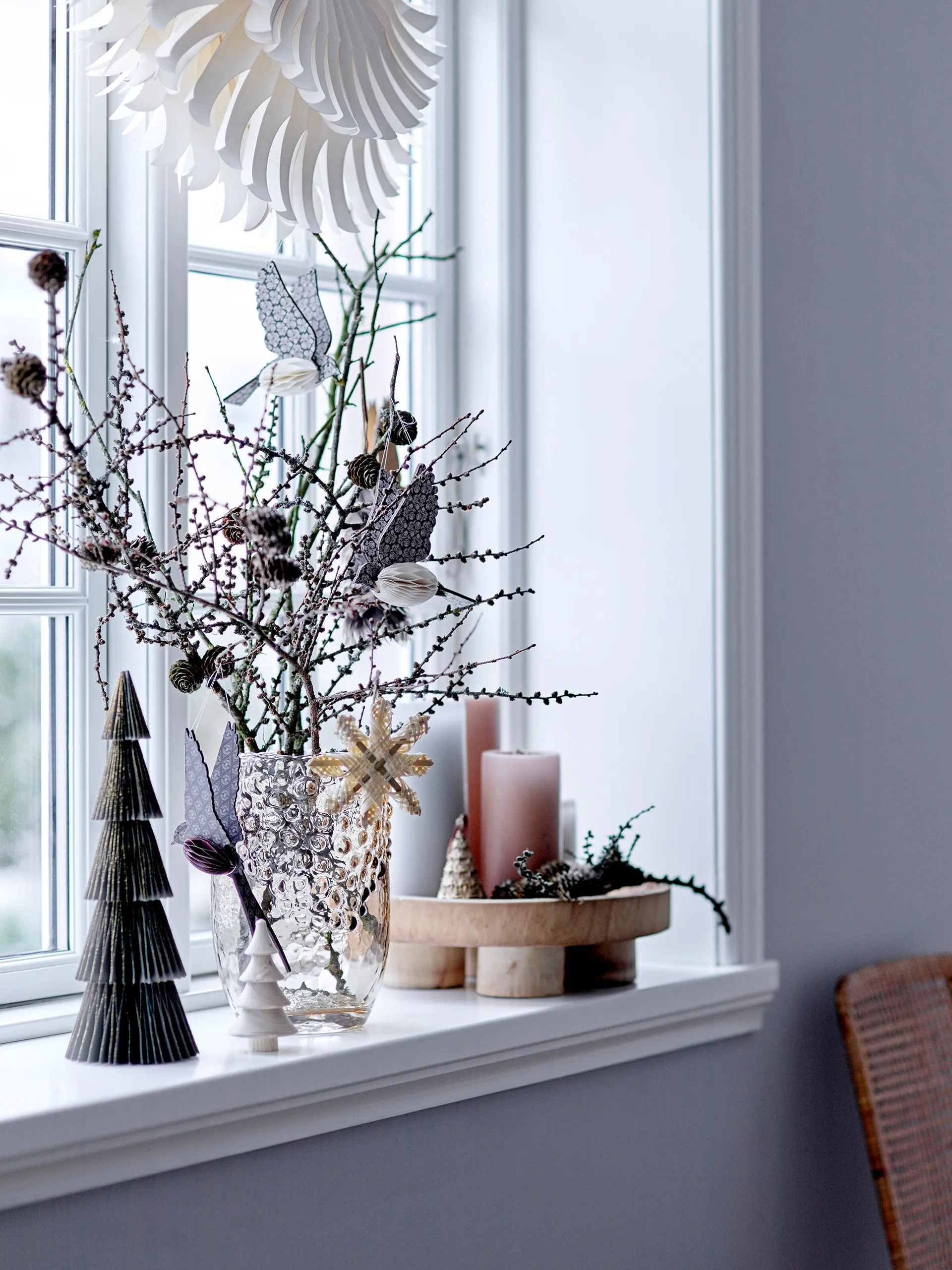 Estrela de papel Pax Ø50 cm, Branco Bloomingville