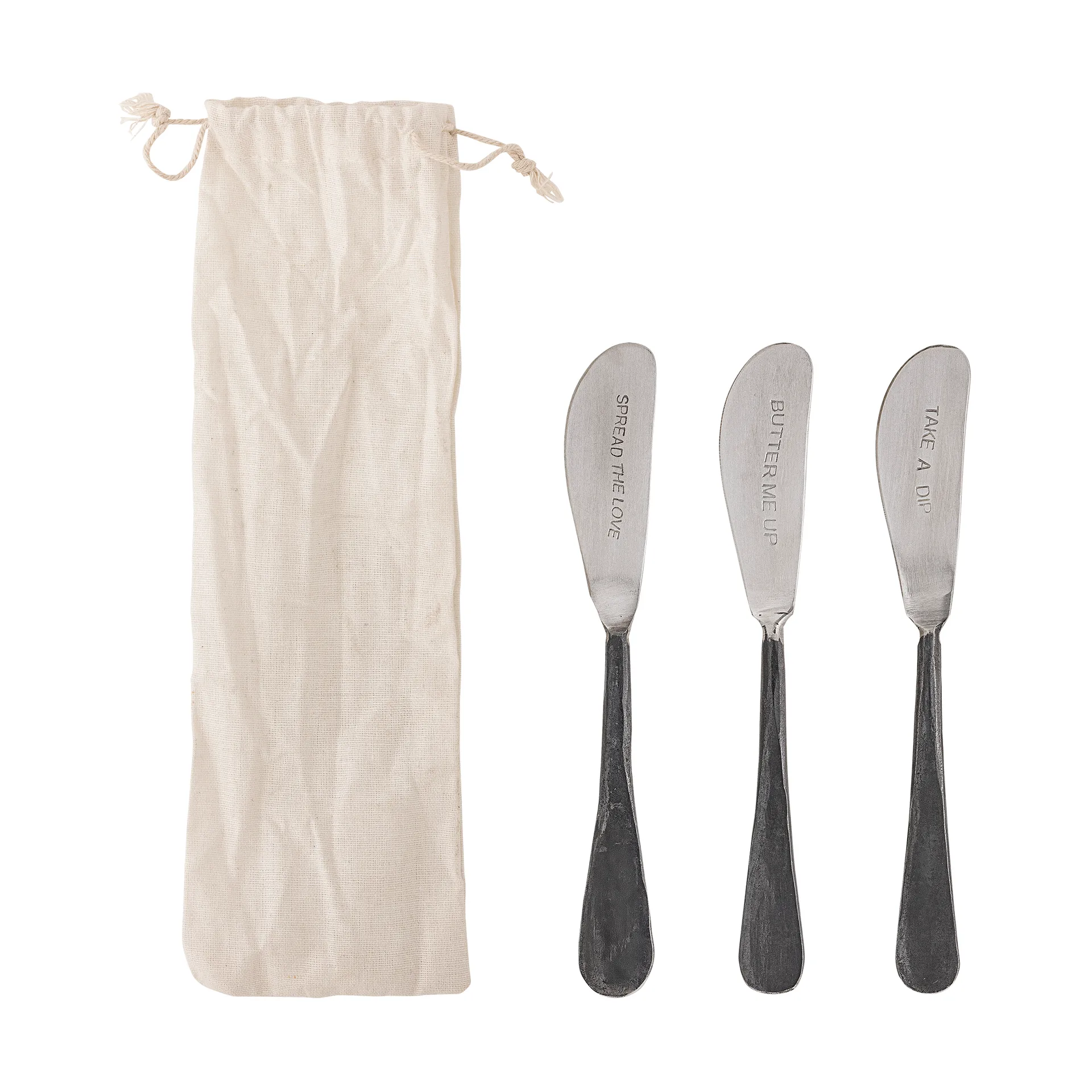 Fabricio faca para manteiga 3 peças, Aço inoxidável Bloomingville