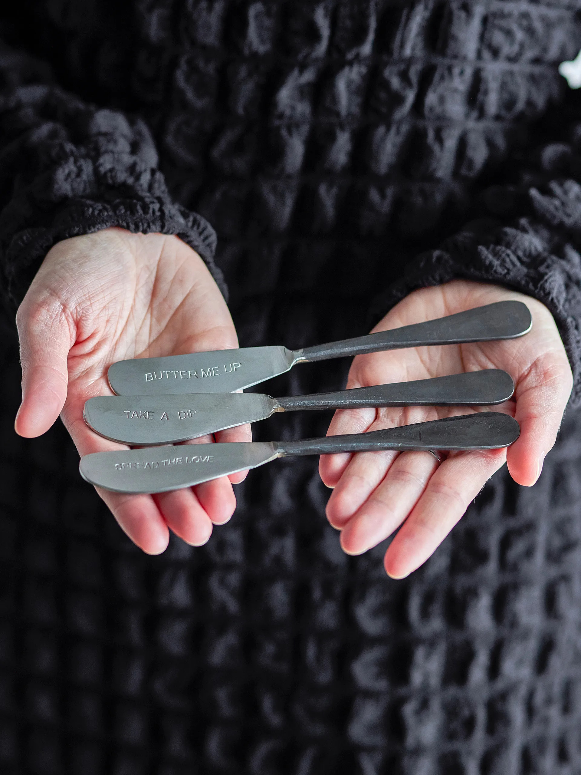 Fabricio faca para manteiga 3 peças, Aço inoxidável Bloomingville