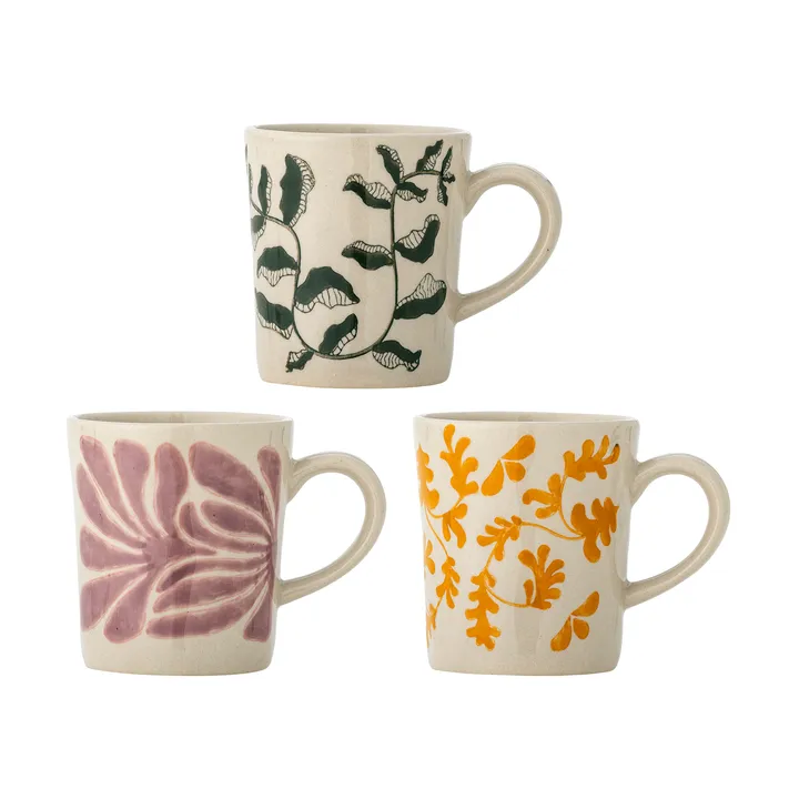 Fauni chávena - Multi, 3 peças - Bloomingville