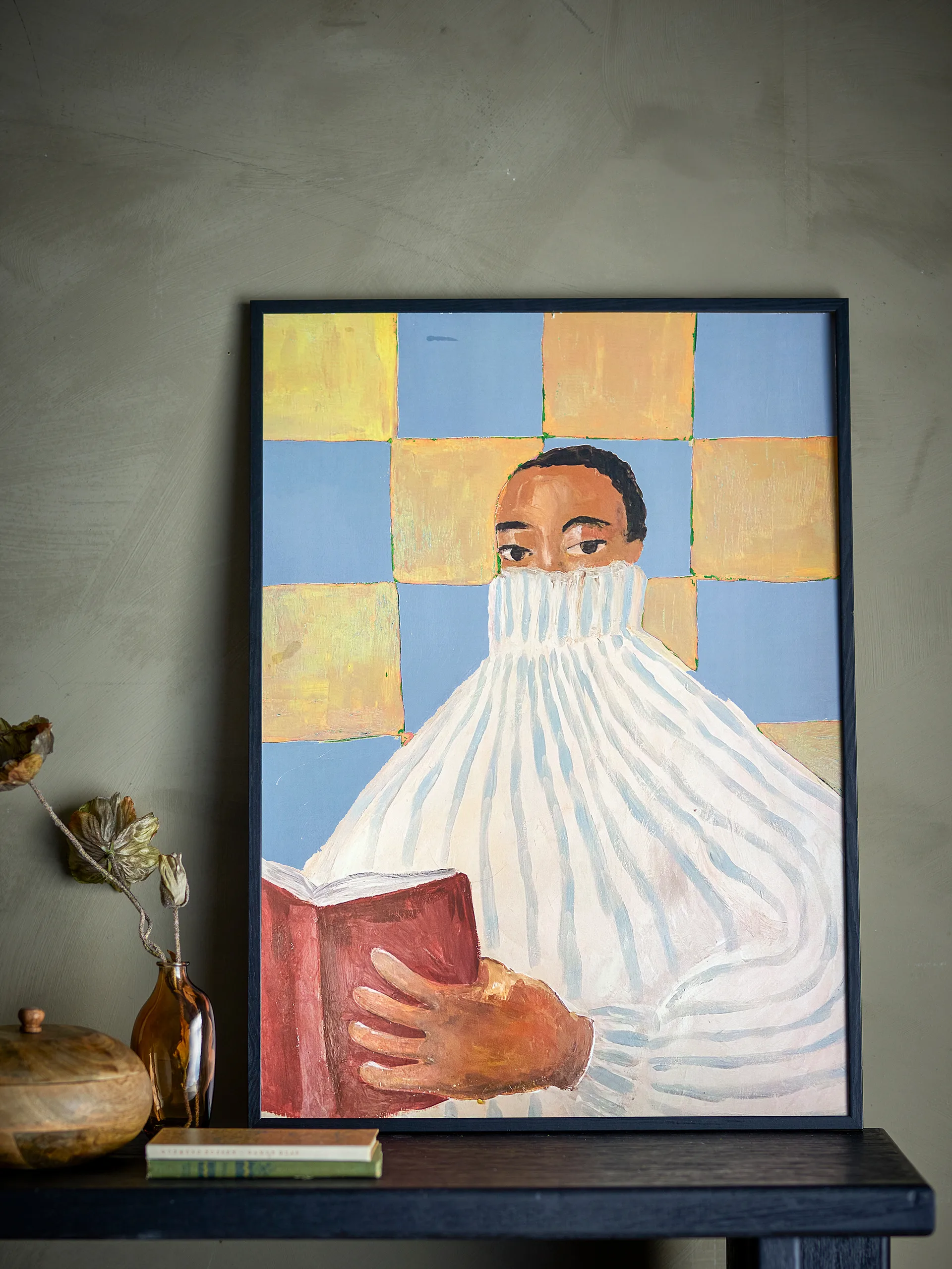 Filicia quadro 52x72 cm, Moldura preta Bloomingville