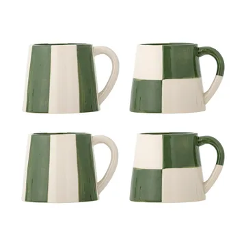 Floki caneca - Green, 4 peças - Bloomingville