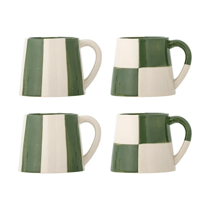 Floki caneca - Green, 4 peças - Bloomingville