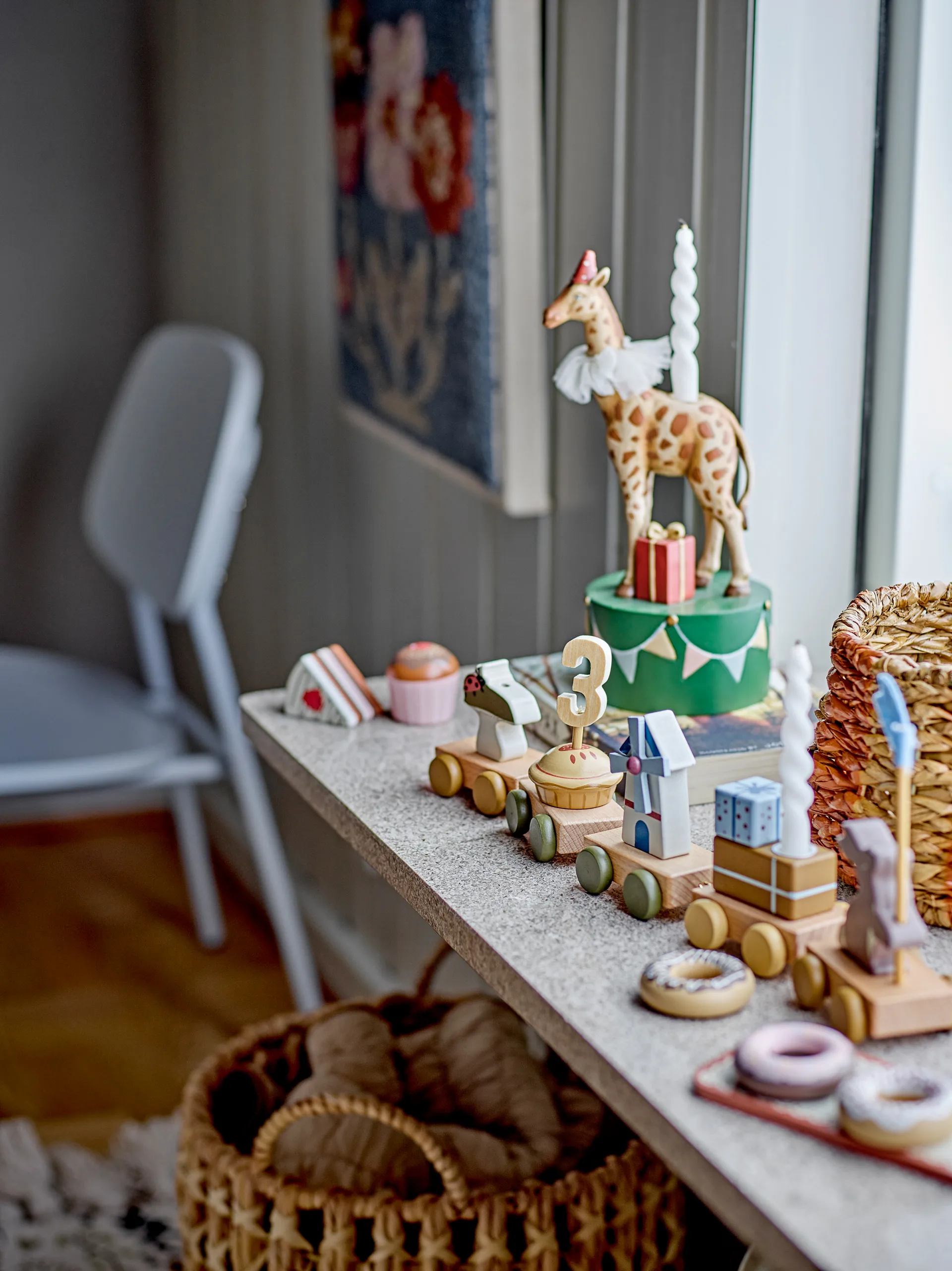 Flor castiçais 25 cm, Girafa Bloomingville