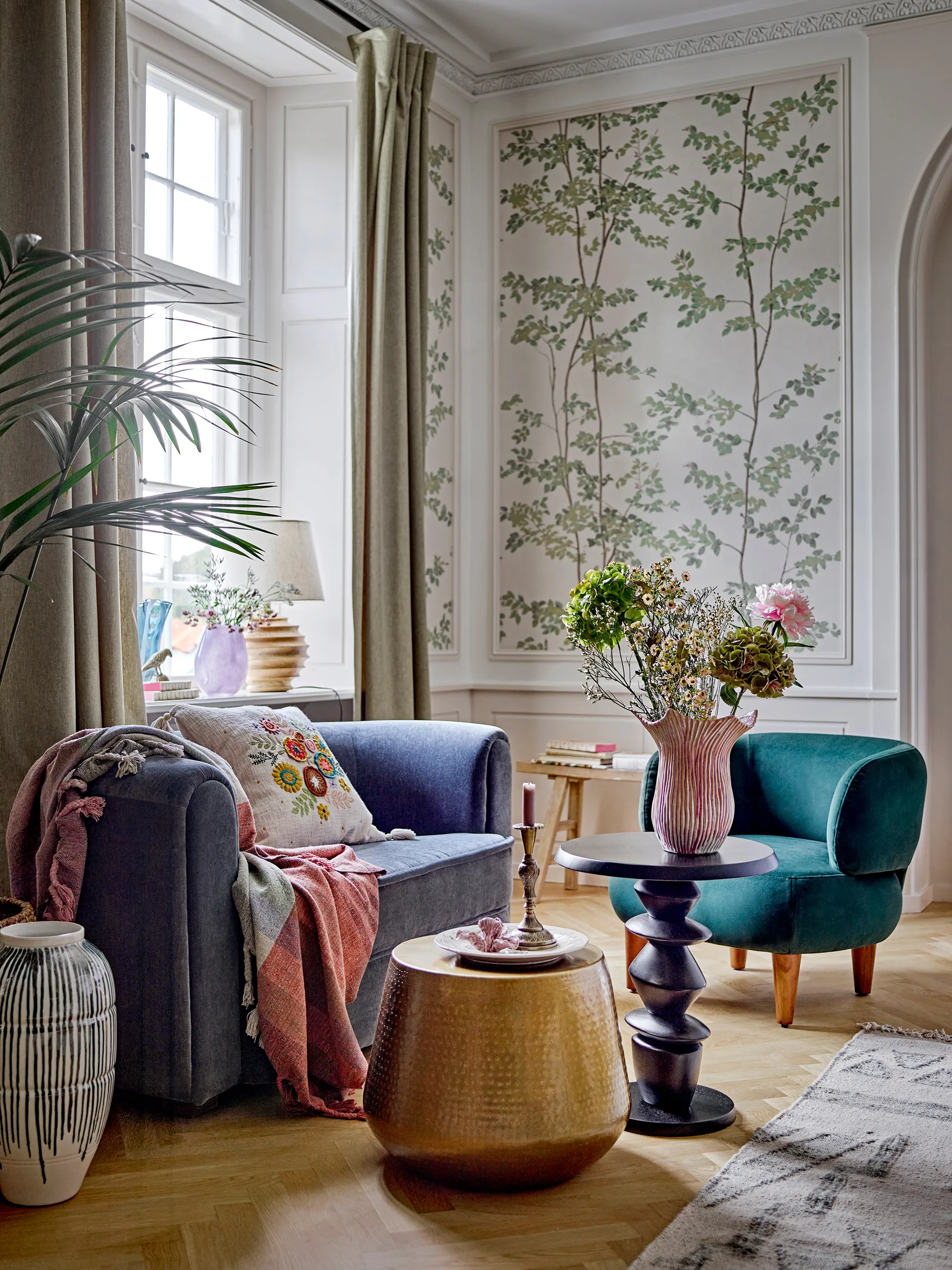 Floral vaso 29 cm, Rosa Bloomingville