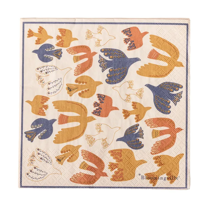 Guardanapo Anniversary 20 unidades - Amarelo - Bloomingville