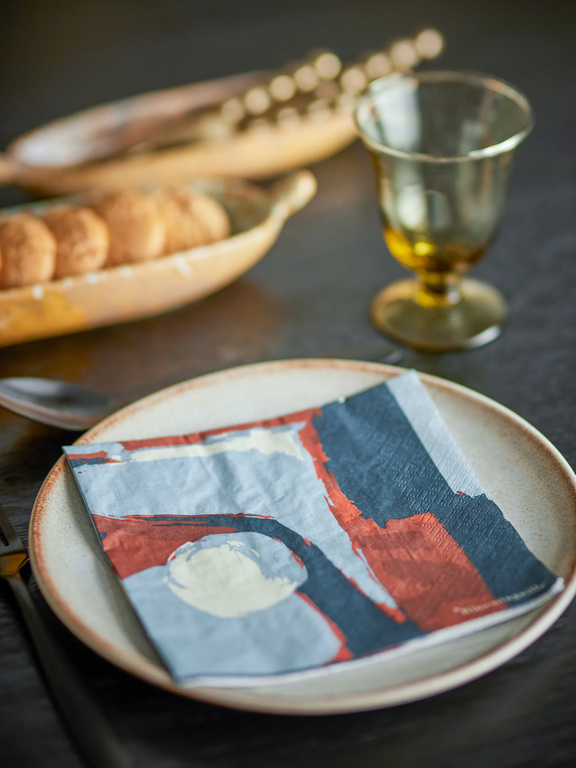 Guardanapo Arty 20 unidades, Azul Bloomingville