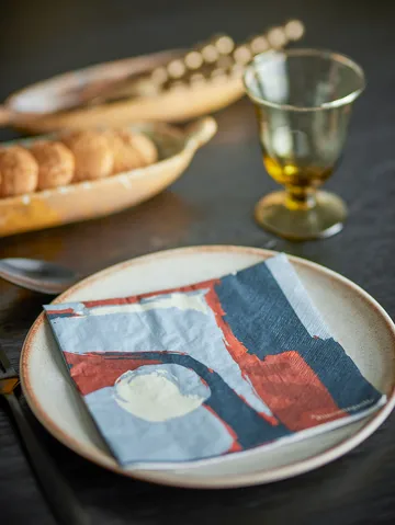 Guardanapo Arty 20 unidades - Azul - Bloomingville