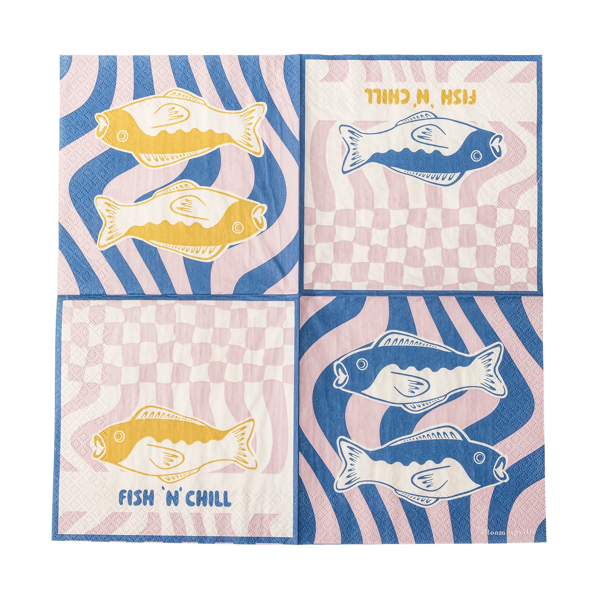 Guardanapo Remy 20 unidades, Azul Bloomingville