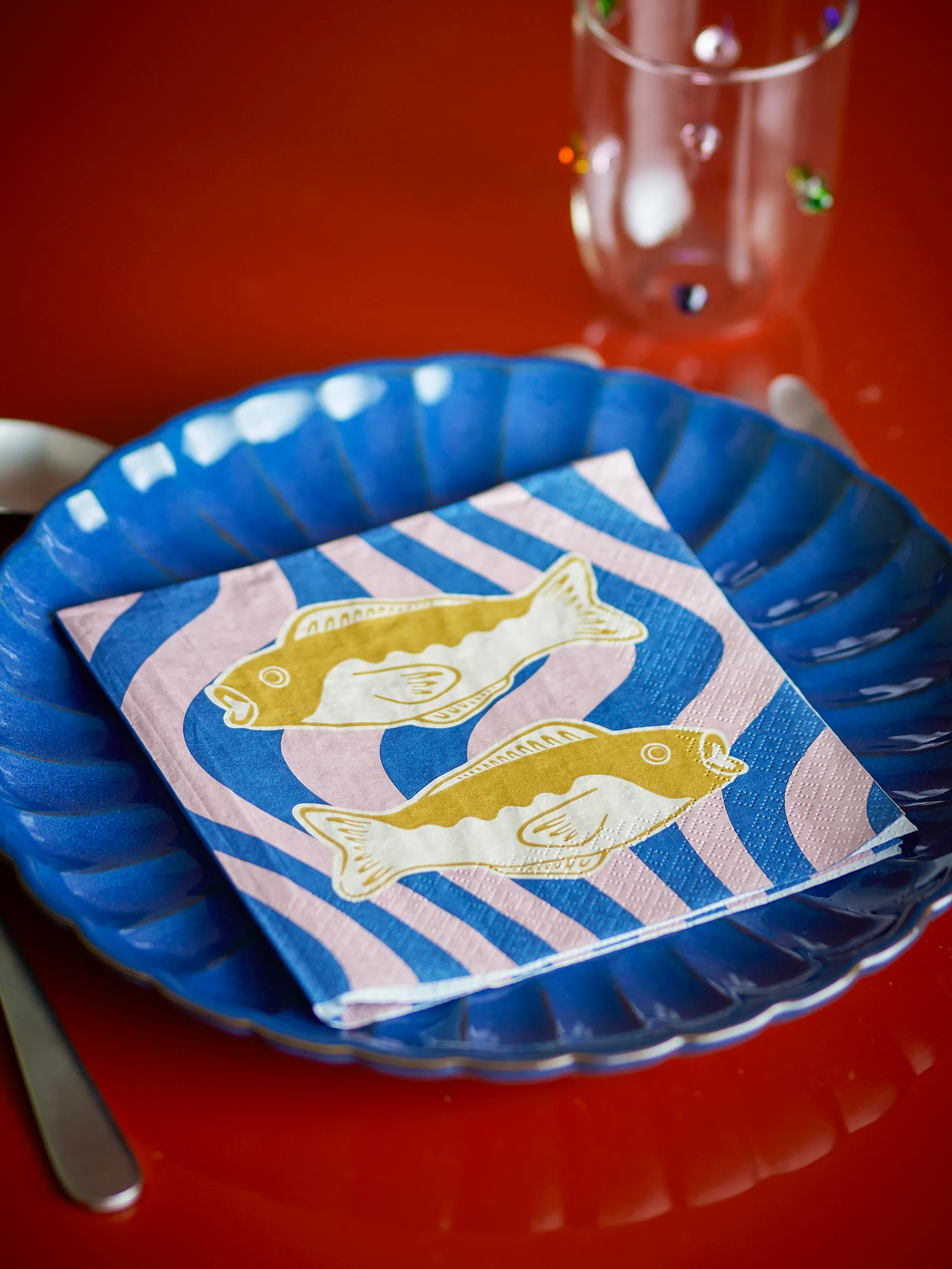 Guardanapo Remy 20 unidades, Azul Bloomingville