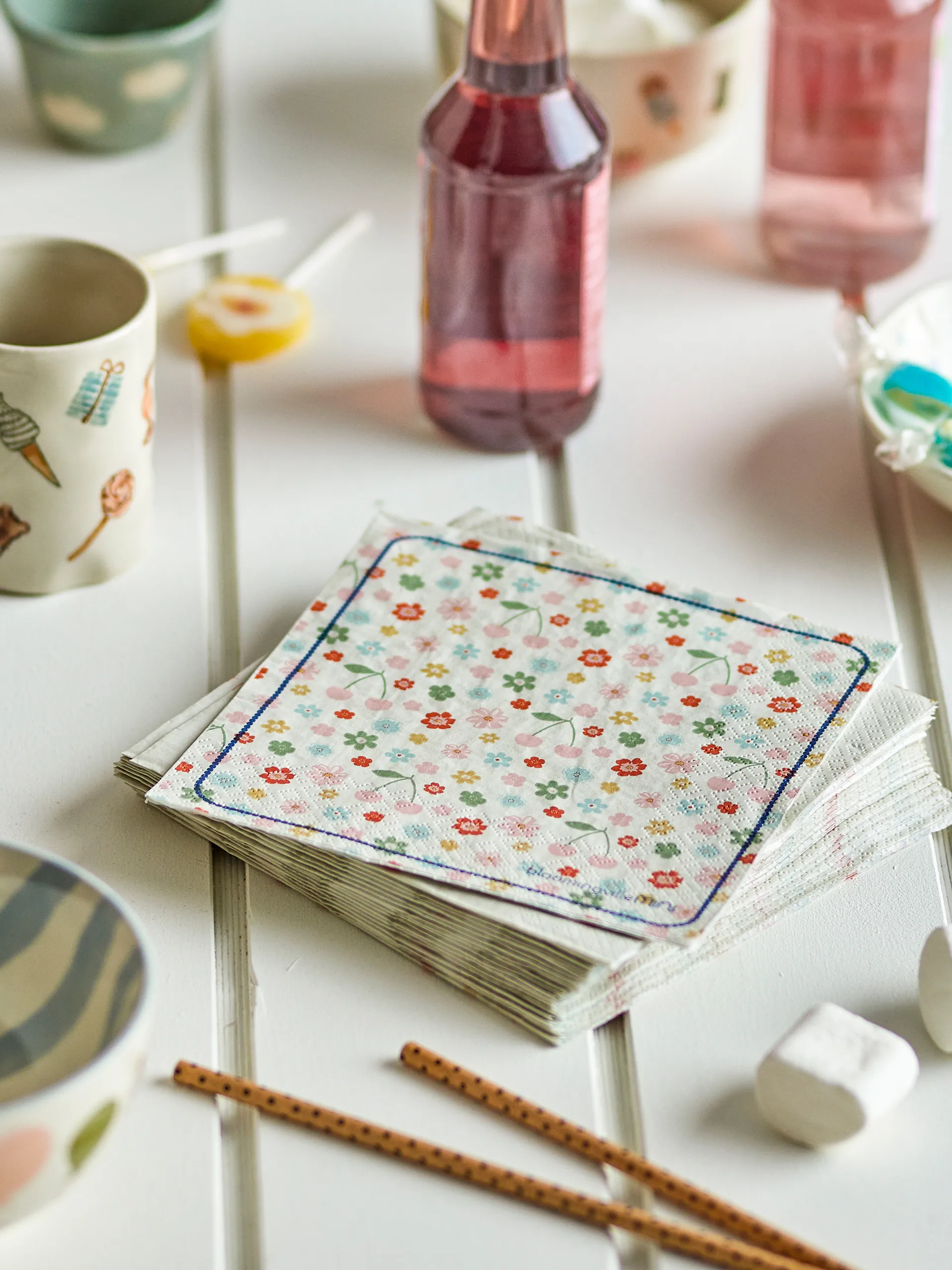 Guardanaposl Cherry 20-unid., Rosa Bloomingville