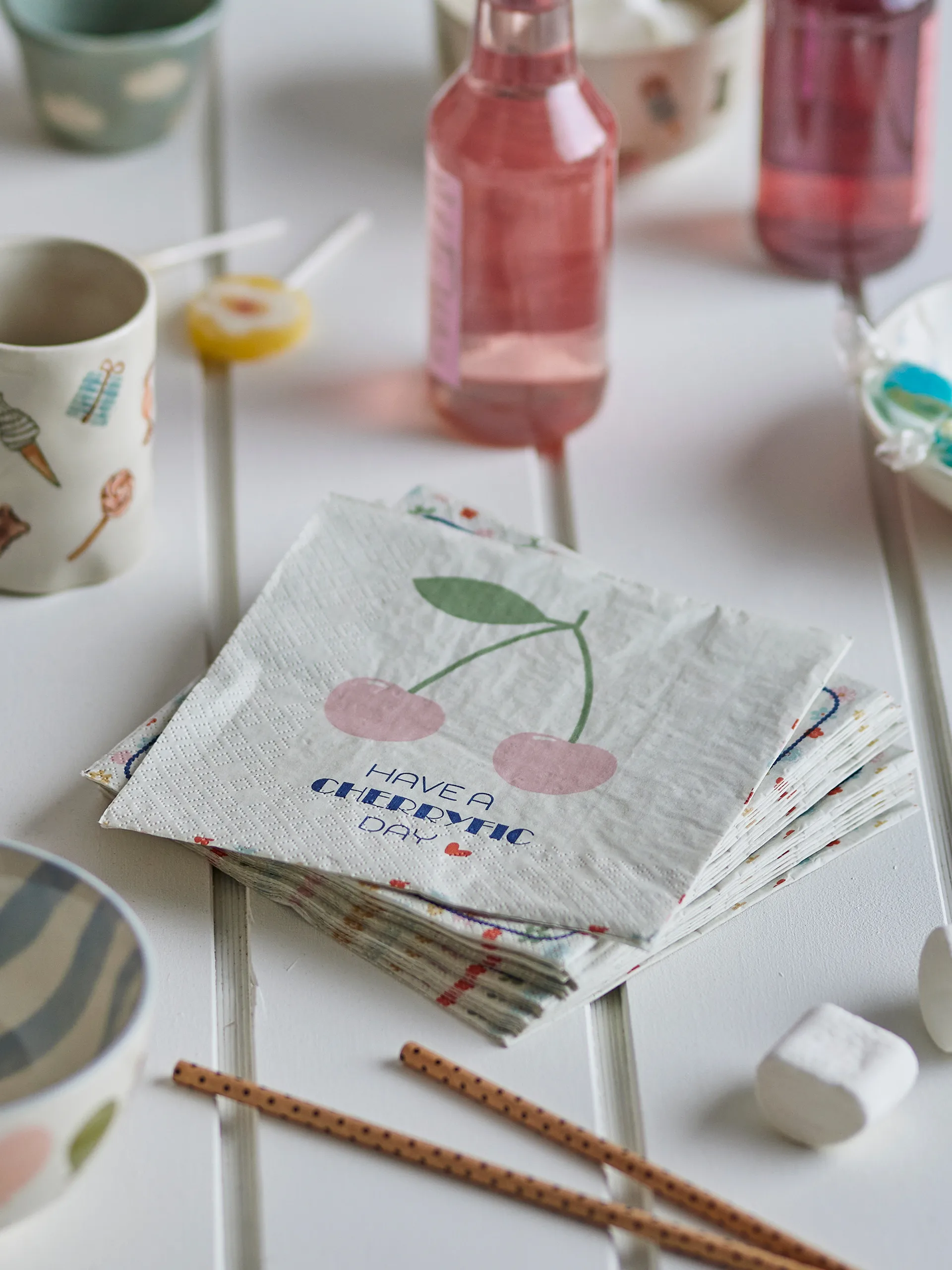 Guardanaposl Cherry 20-unid., Rosa Bloomingville