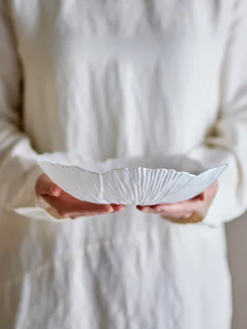 Iani taça vidro Ø26 cm - Branco - Bloomingville