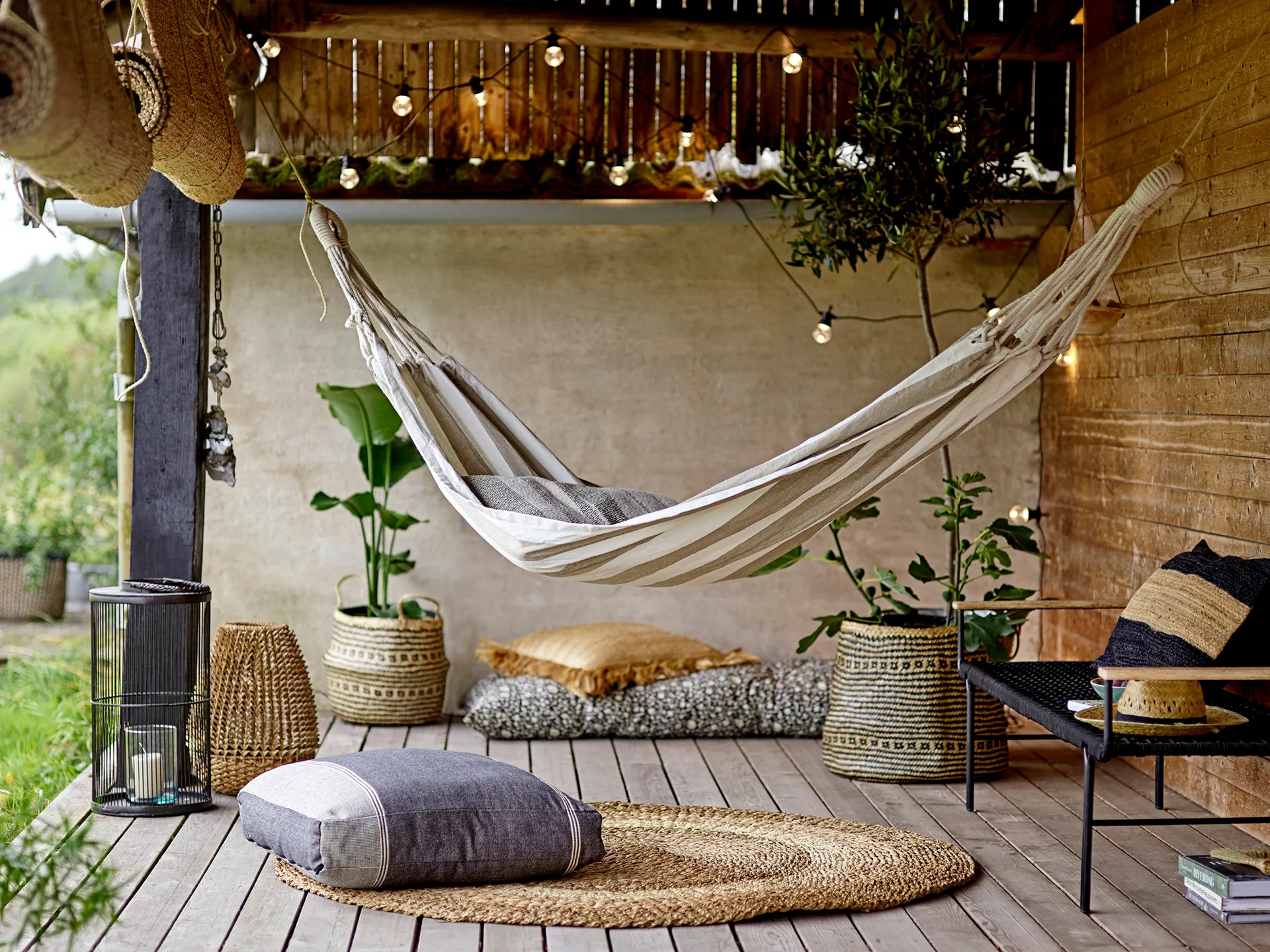 Iluminação em cabo Nero 10 m, Preto Bloomingville