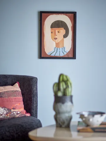 Ilustração Amanda com moldura 32x42 cm - Castanho - Bloomingville