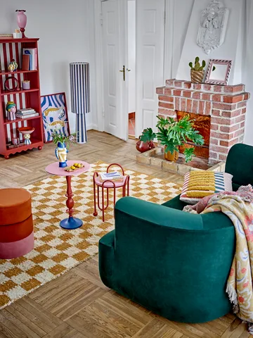 Ilustração Remy com moldura 50x70 cm - Rosa - Bloomingville