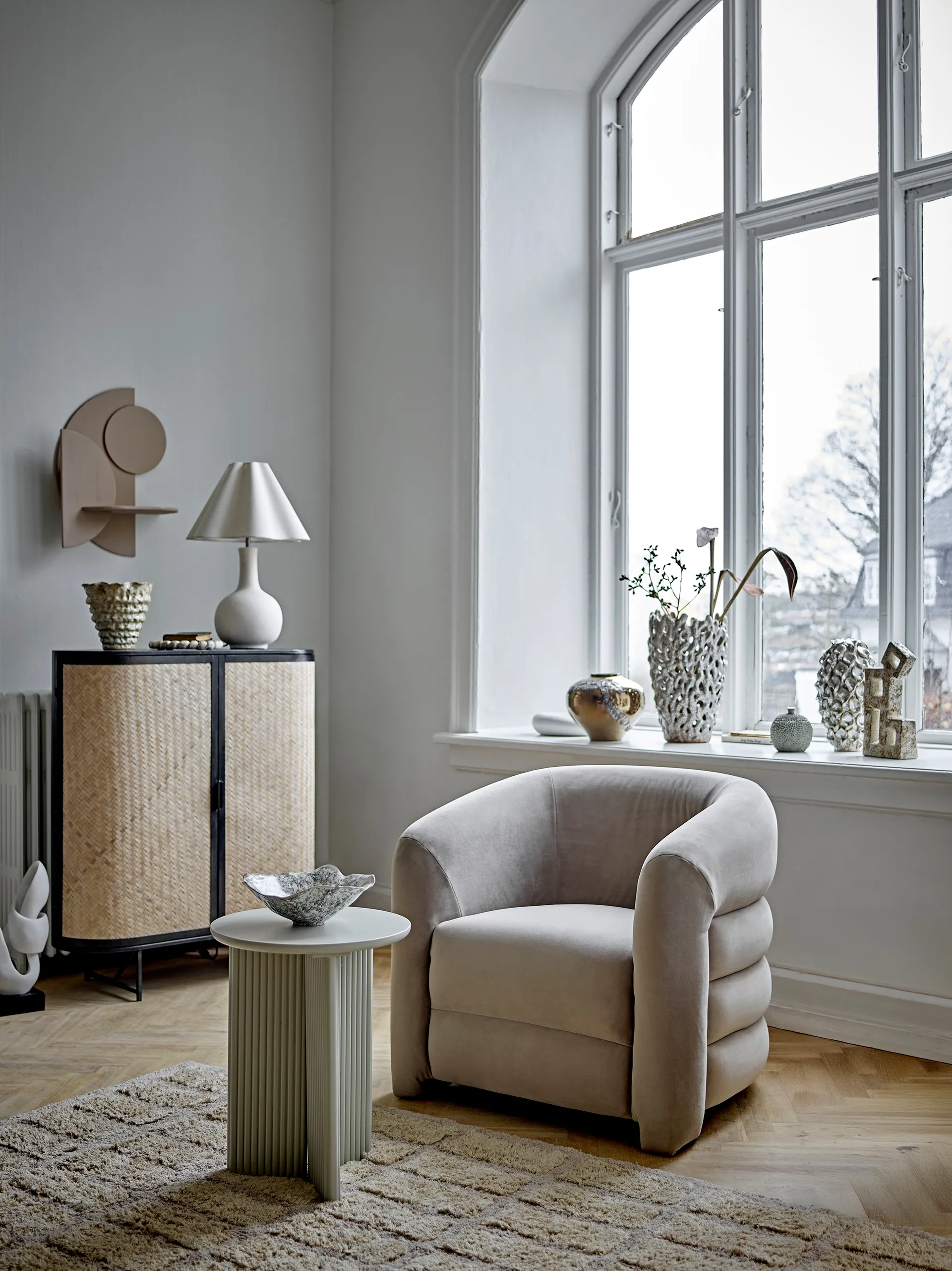 Joel lounge cadeira 78x76 cm, Cinza Bloomingville