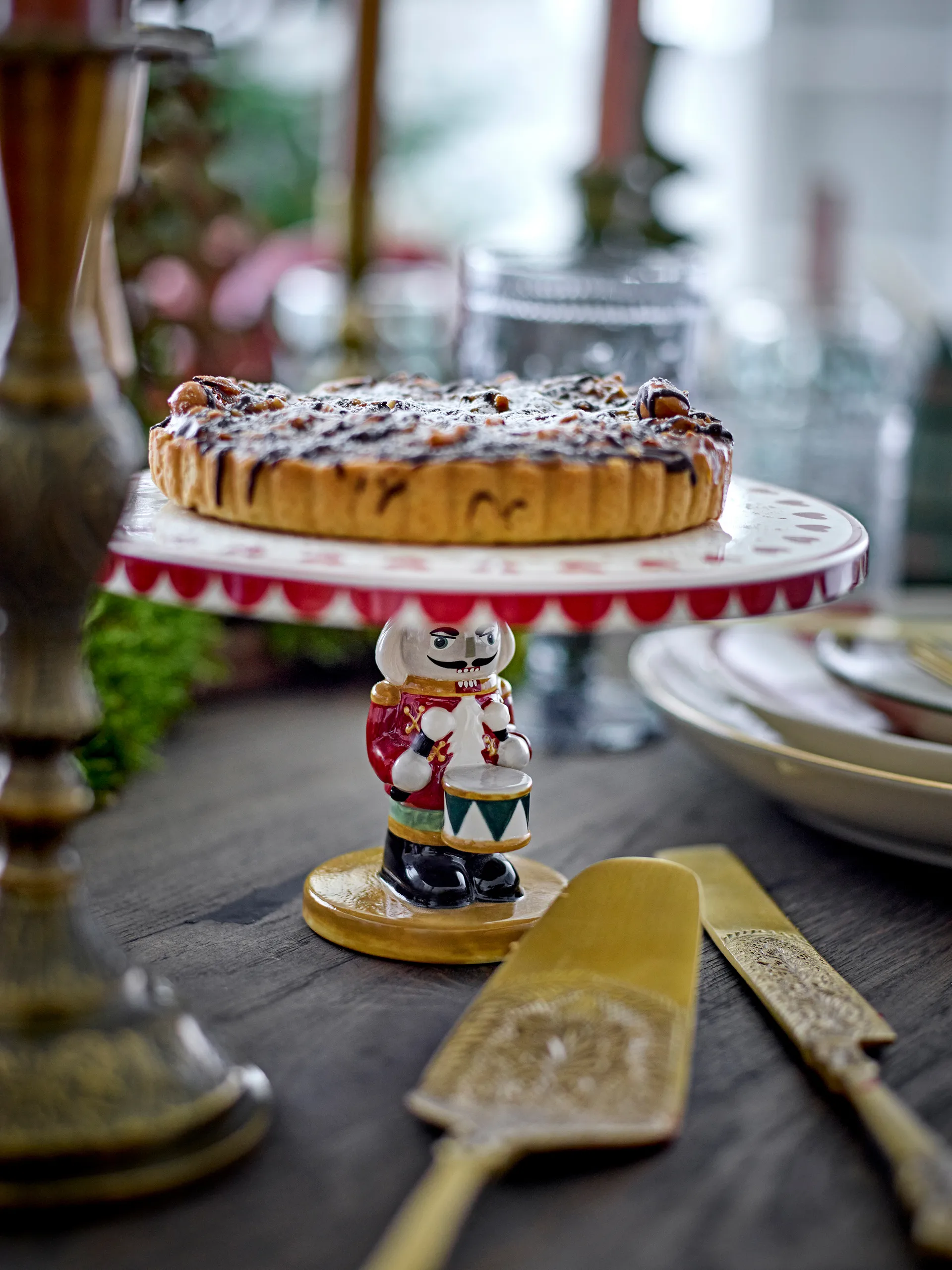 Jolly prato de bolo Ø20 cm, Vermelho Bloomingville