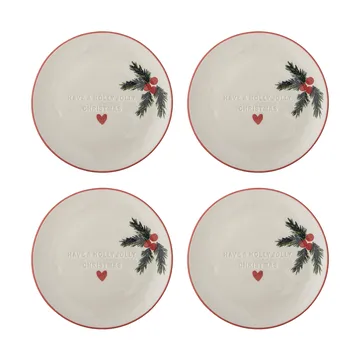 Jovida prato de sobremesa - Nature, 4 peças, Ø16 cm - Bloomingville