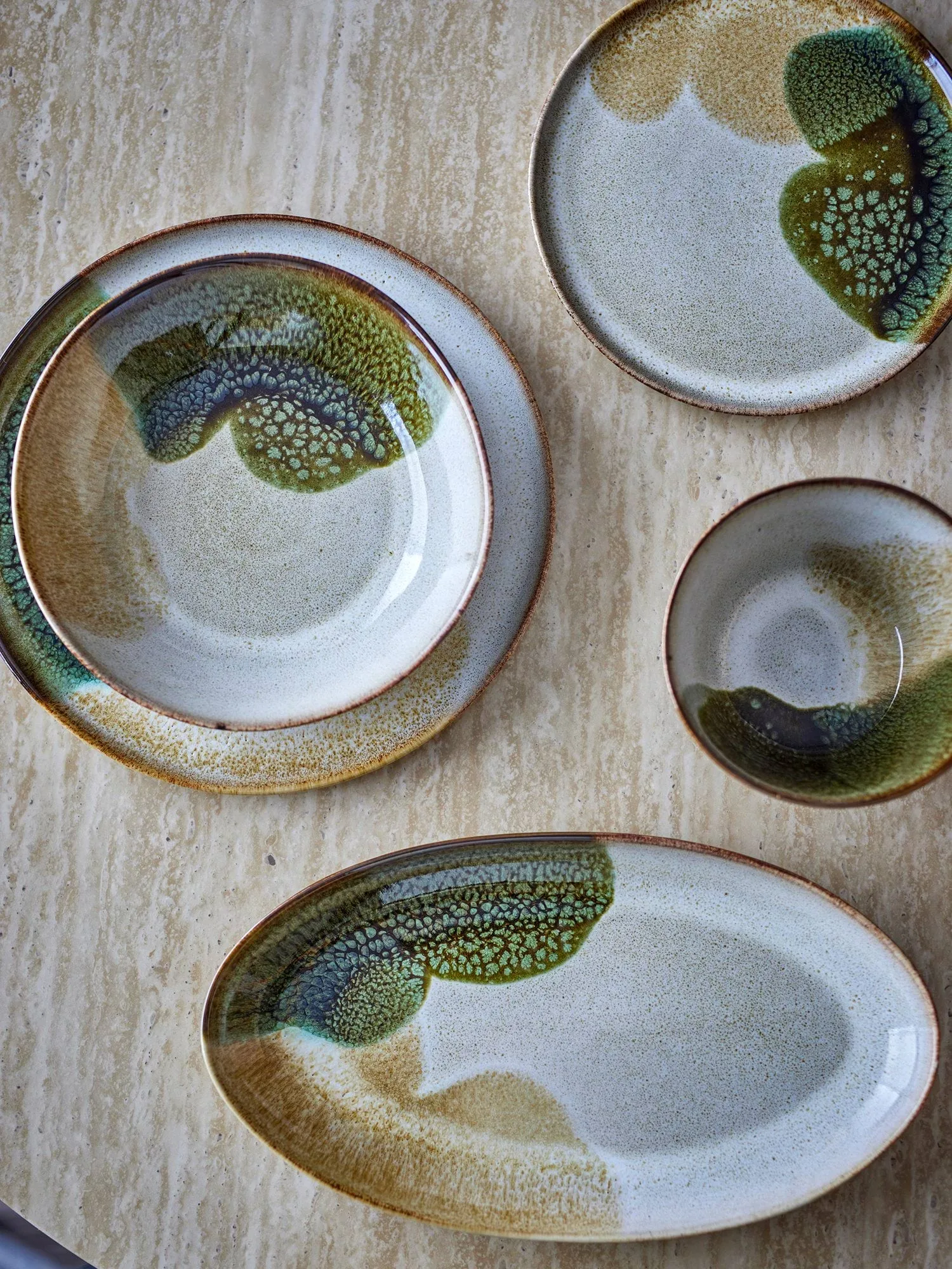 Jules prato de servir, Green, 33,5x18,5 cm Bloomingville