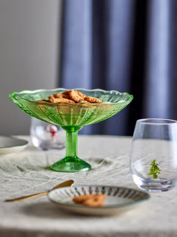 Kaddy pedestal taça - Verde, Ø23 cm - Bloomingville