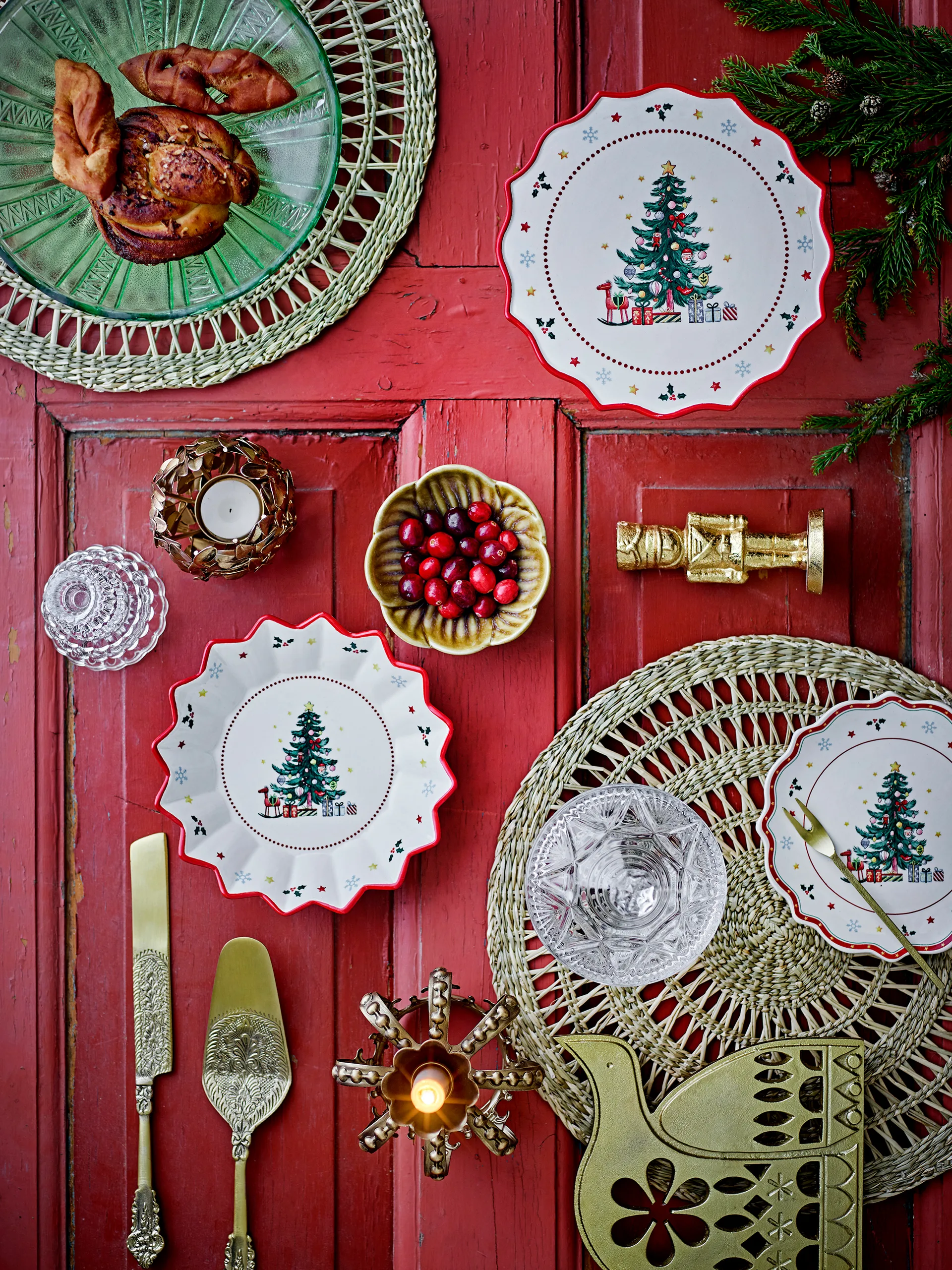 Kalima talheres para bolo 2 peças, Latão Bloomingville