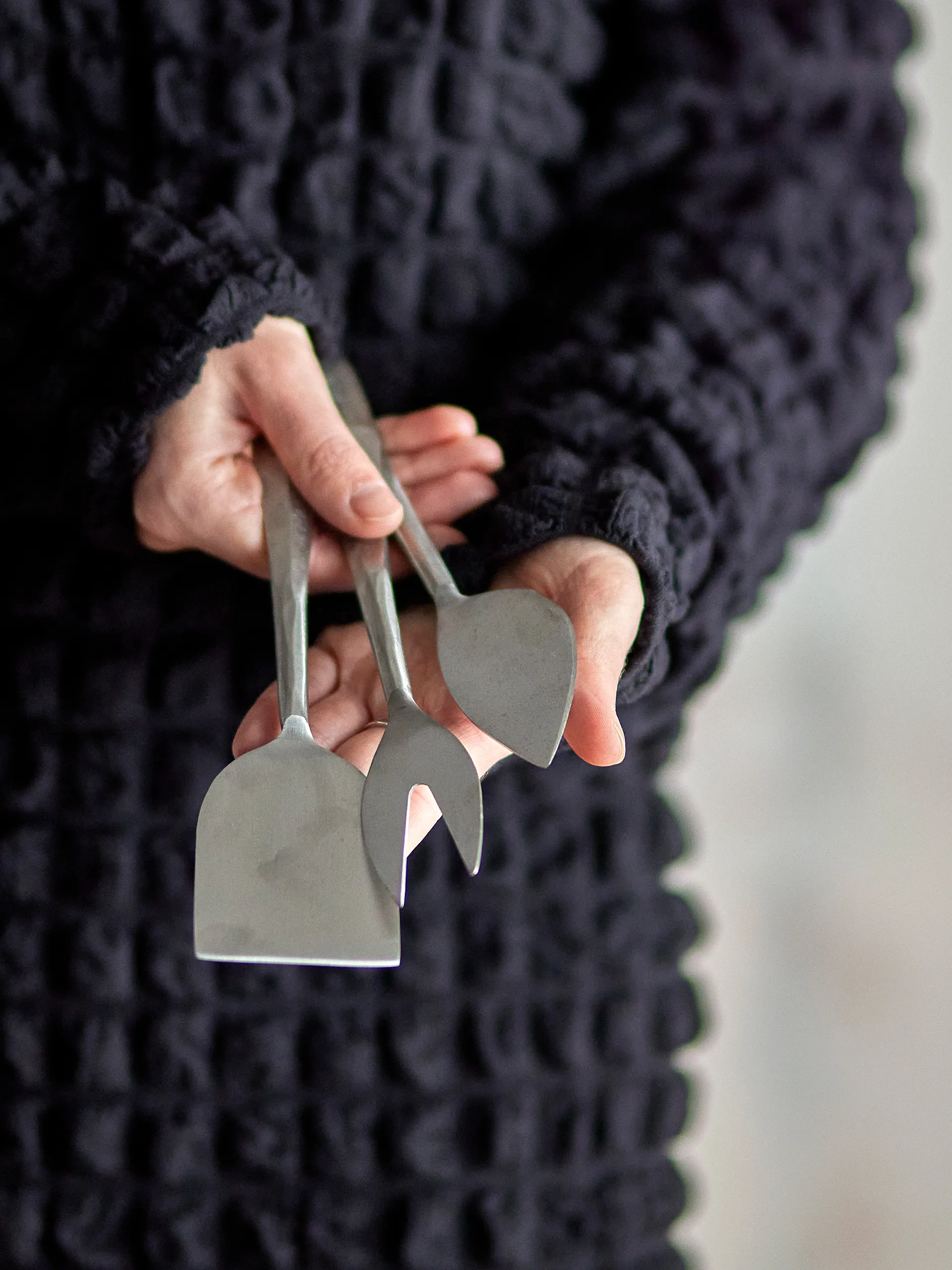 Kinnie conjunto de facas para queijo 3 peças, Aço inoxidável Bloomingville