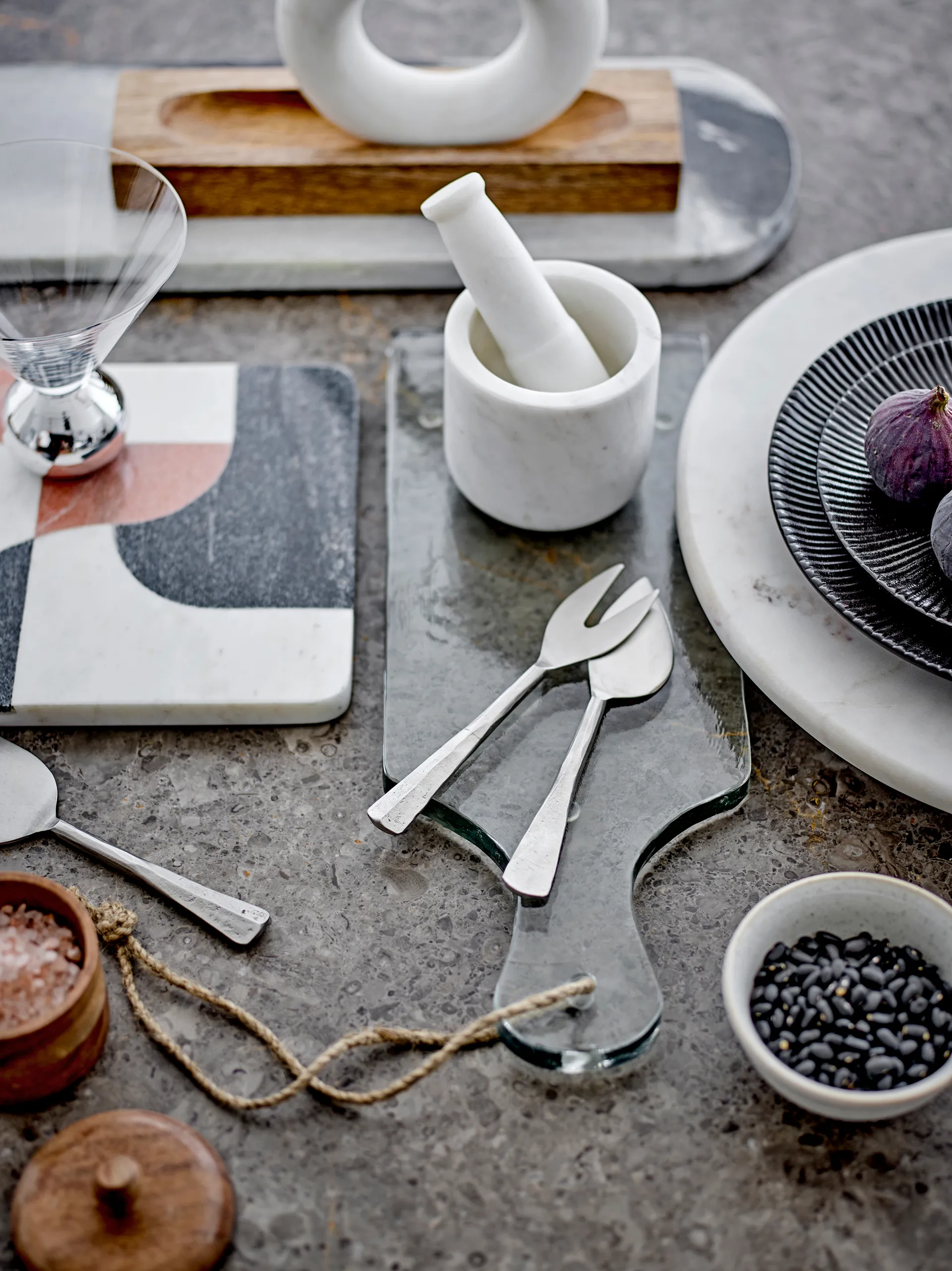 Kinnie conjunto de facas para queijo 3 peças, Aço inoxidável Bloomingville