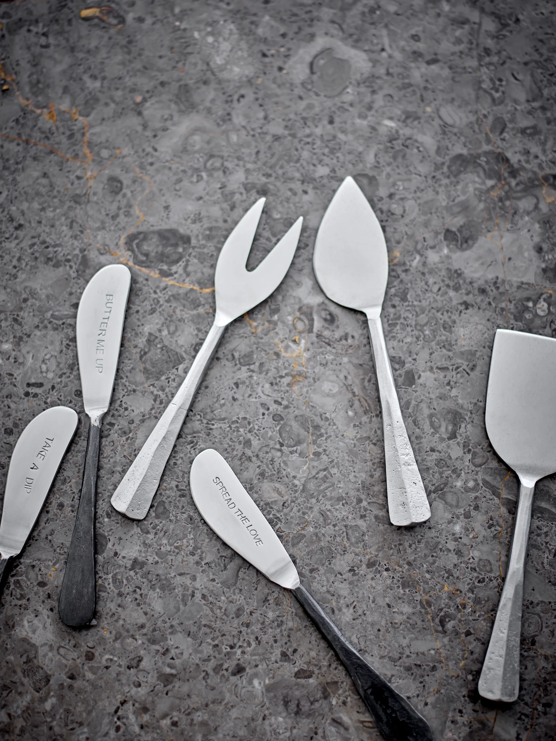 Kinnie conjunto de facas para queijo 3 peças, Aço inoxidável Bloomingville