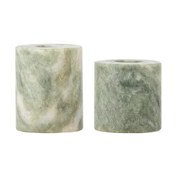 Kokoro castiçal 2 peças - Mármore verde - Bloomingville
