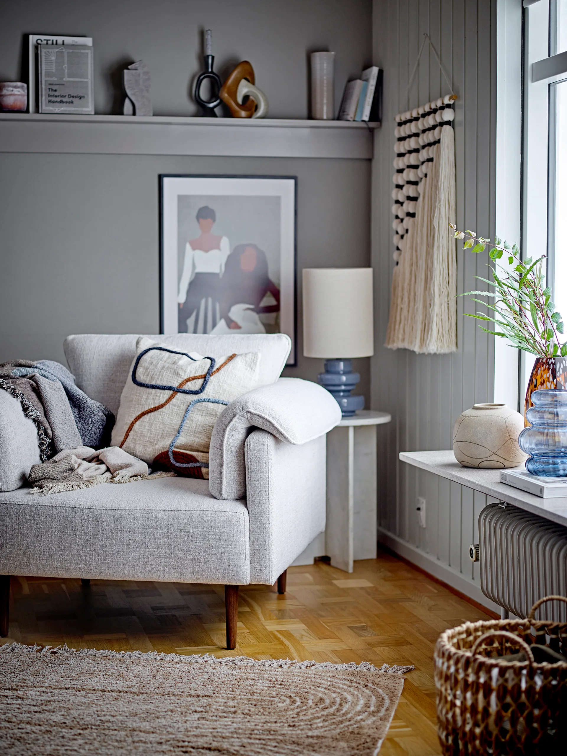 Kristel caixa de armazenamento 3 peças, Jacinto-de-água Bloomingville