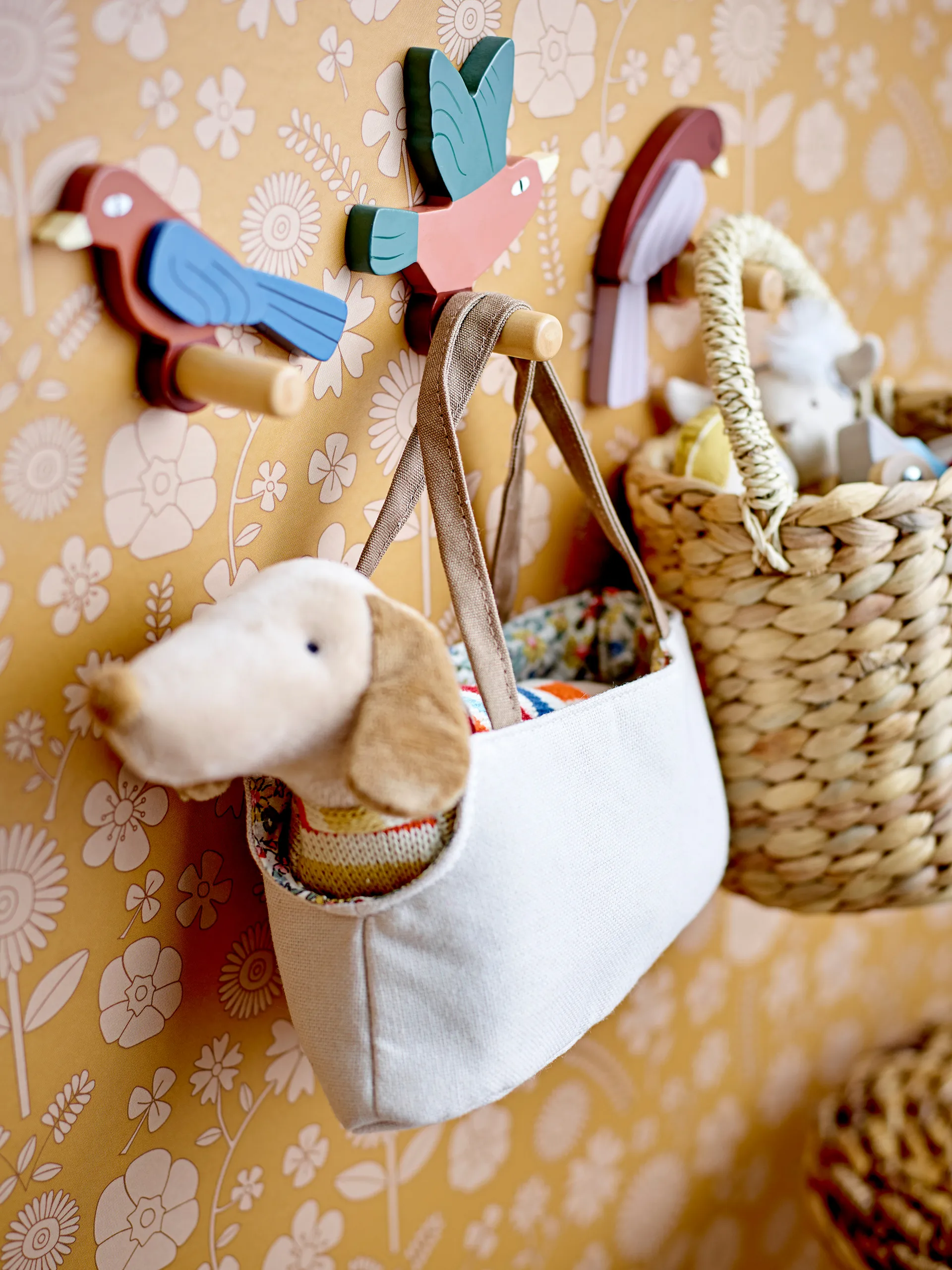 Lewi gancho 3 peças, Pássaros Bloomingville