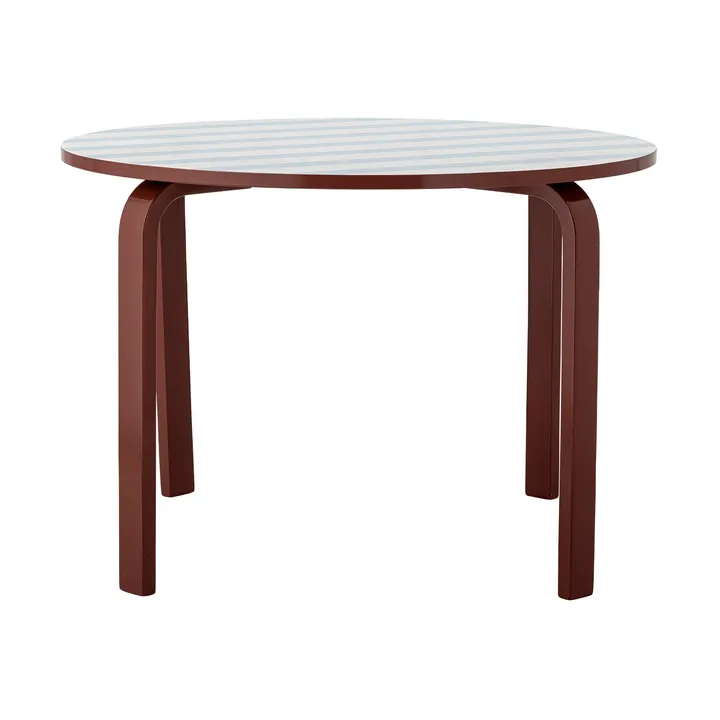 Liova mesa - Azul-branco, Ø65 cm - Bloomingville
