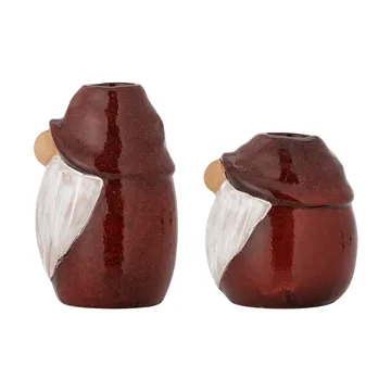 Lyda castiçal - Vermelho, 2 peças, Ø7 cm - Bloomingville