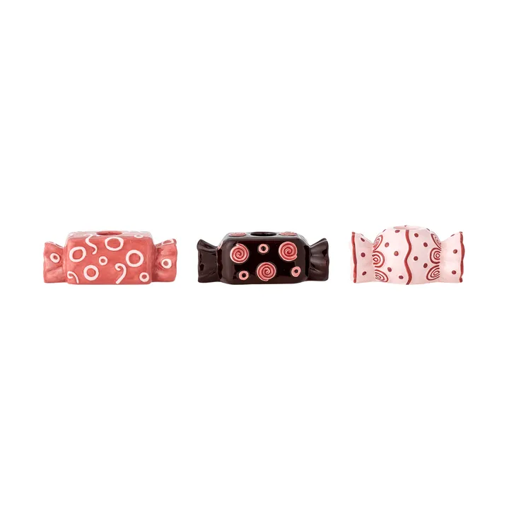 Maiano ljusstake - Rose, 3 peças, 12 cm - Bloomingville