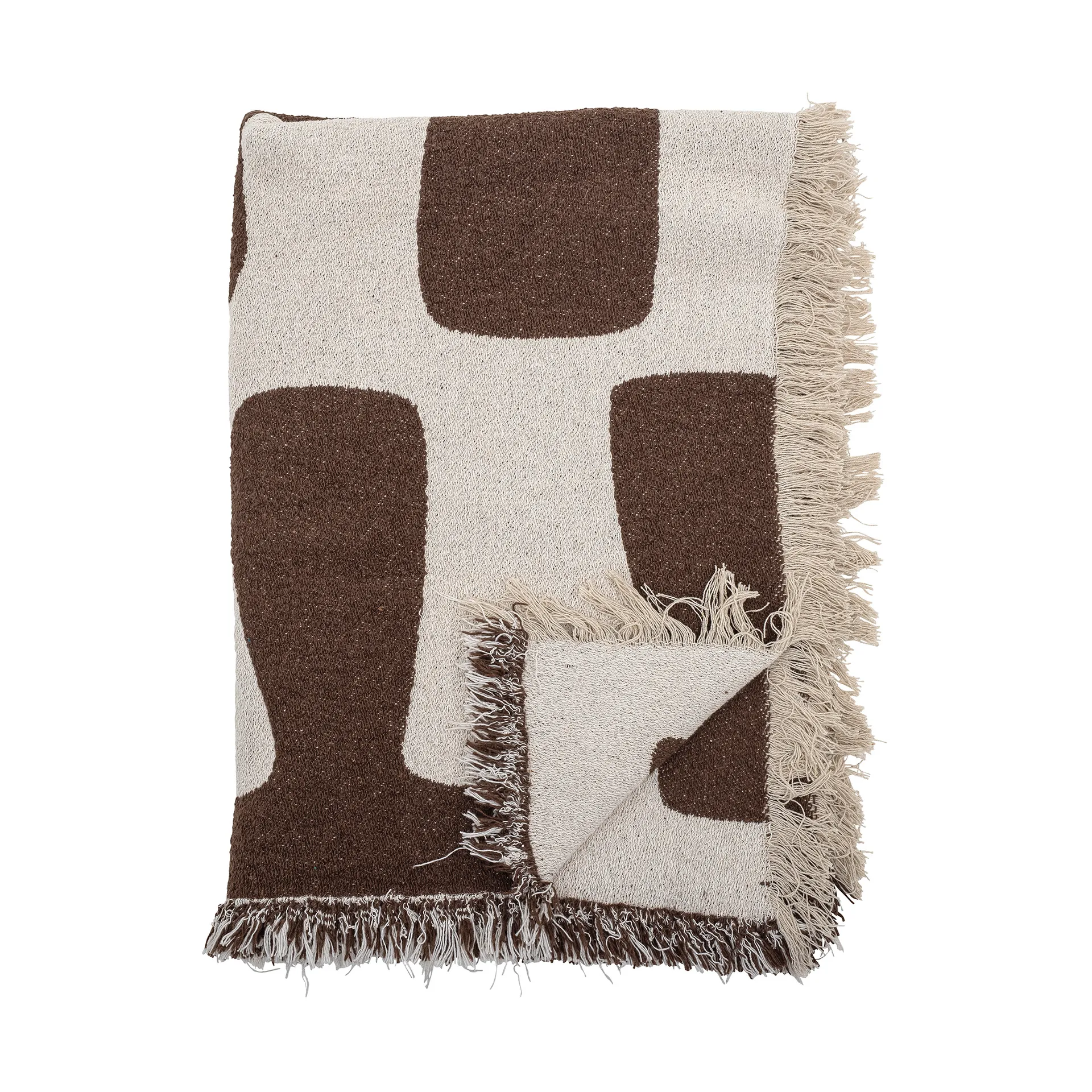 Manta Bilston 130x160 cm, Brown Bloomingville