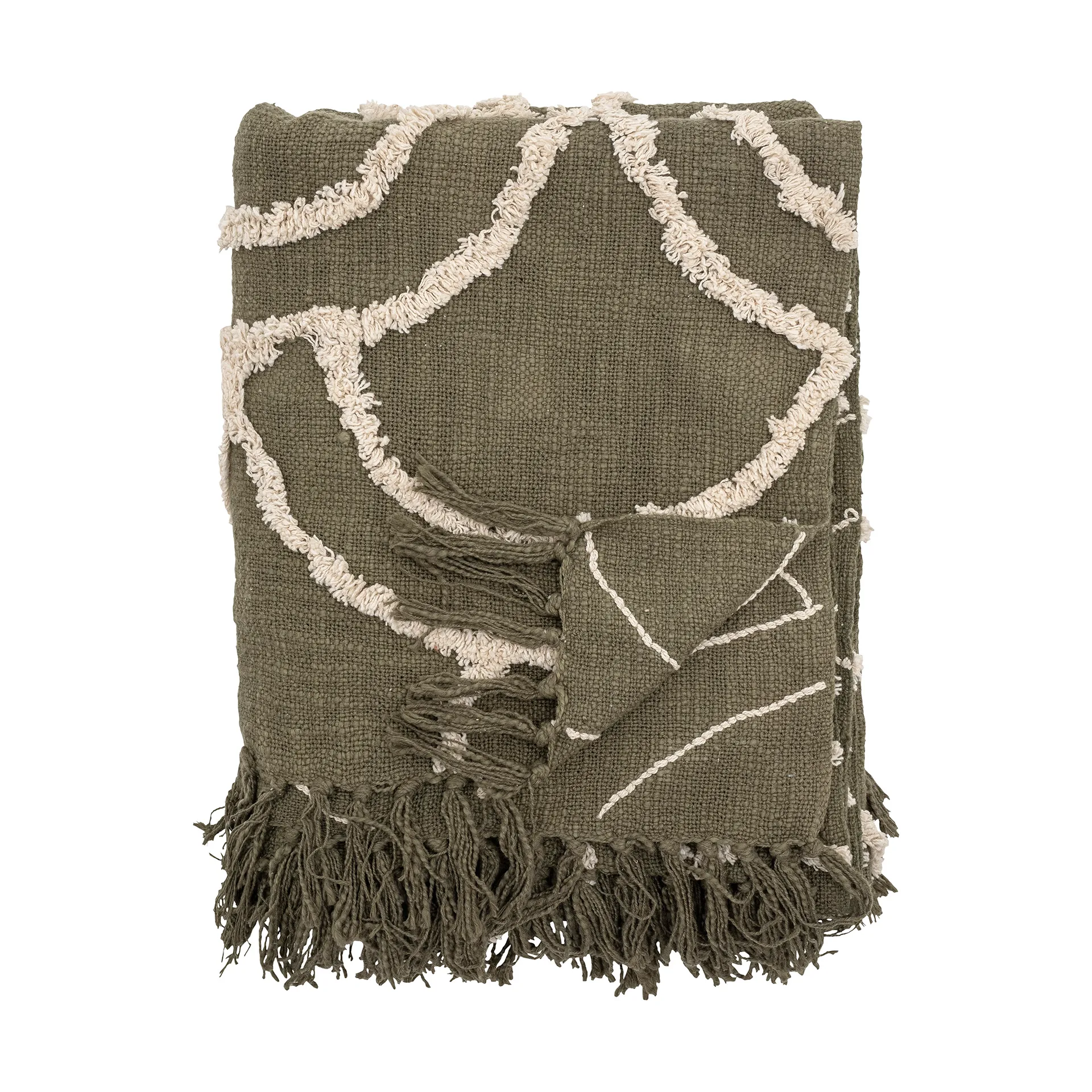 Manta Mirfield 125x150 cm, Green Bloomingville