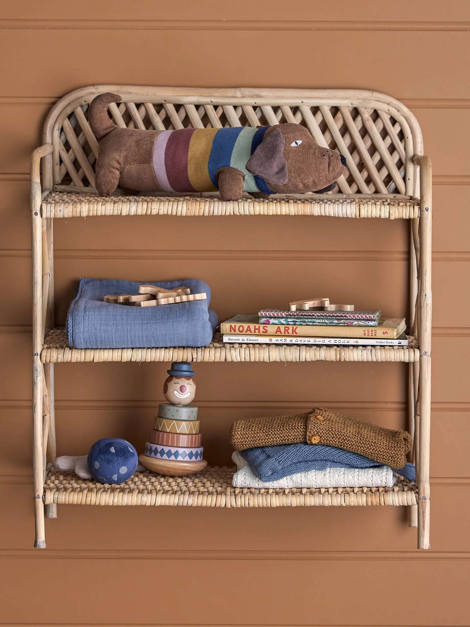 Manta Muslin Bloomingville 80x100 cm, Azul Bloomingville