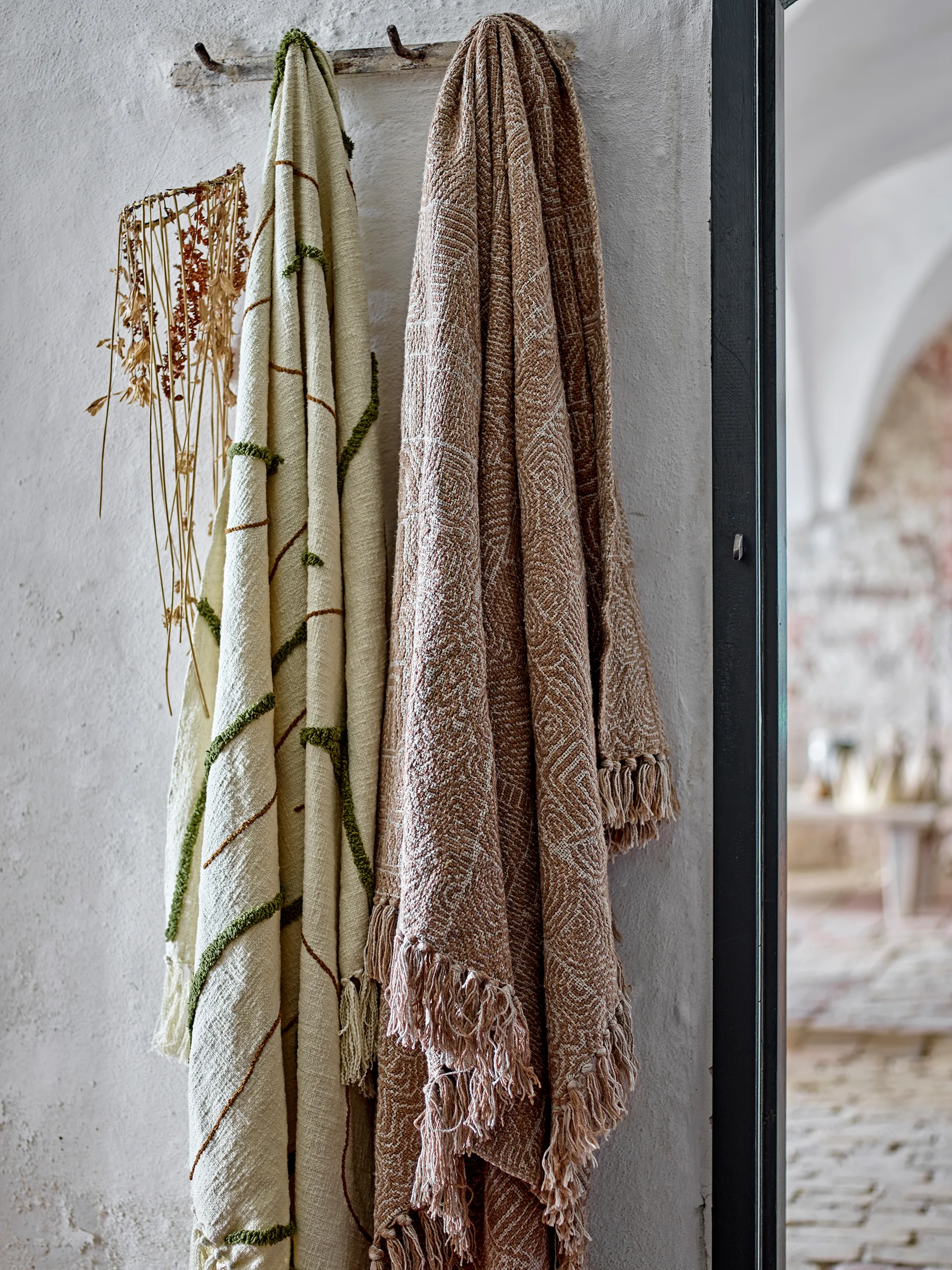 Manta Osasio 130x150 cm, Verde Bloomingville