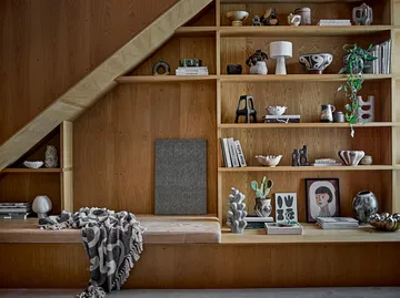 Manta Salobre algodão 160x130 cm - Preto - Bloomingville