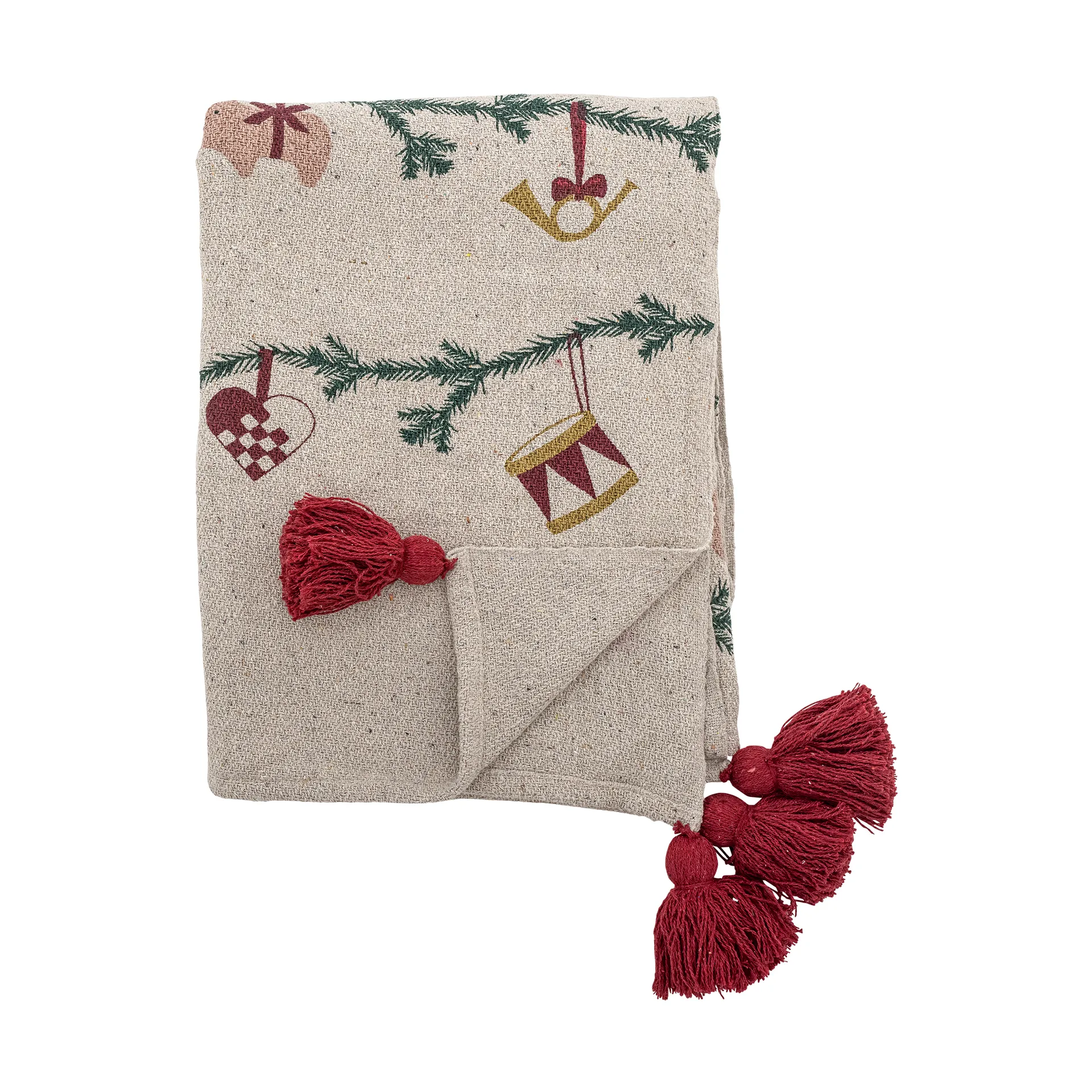 Manta Yule 130x160 cm, Natural Bloomingville