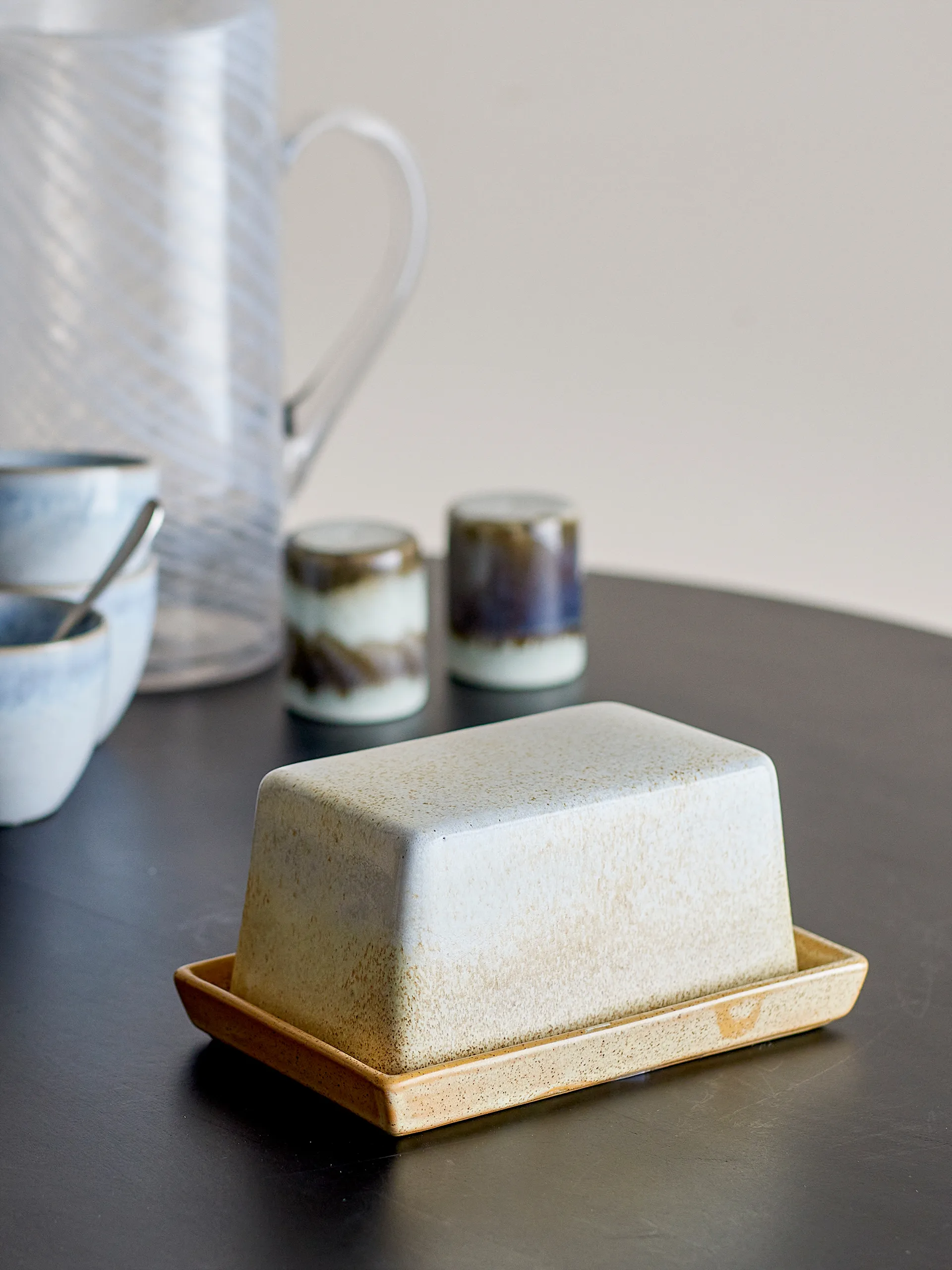 Manteigueira  Paula 11,5x17,5 cm, Nature Bloomingville