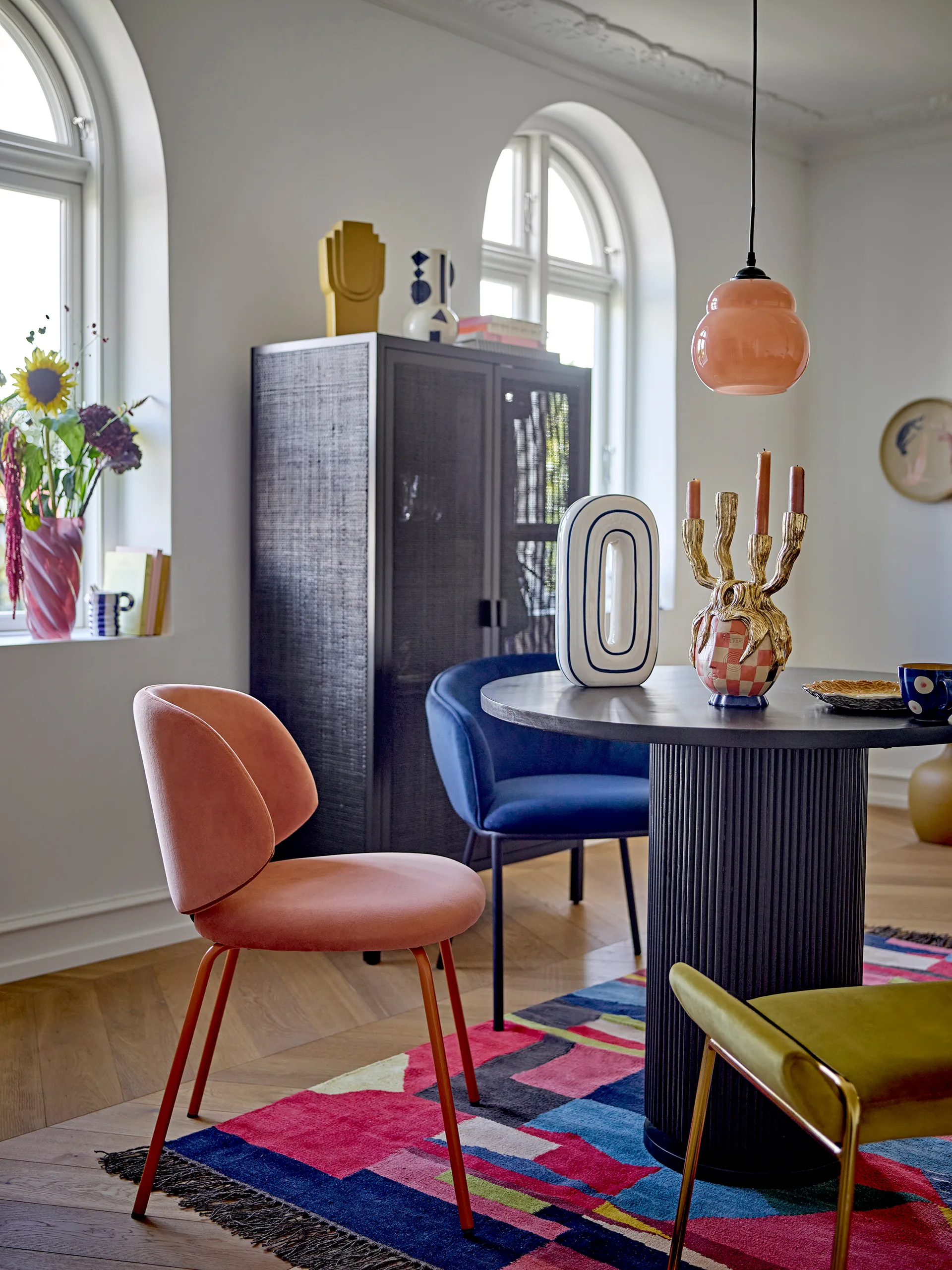 Marikka armário 85x40x150 cm, Preto Bloomingville