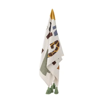 Memmo manta de algodão 160x130 cm - Natural - Bloomingville