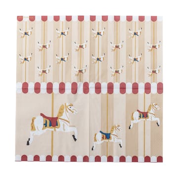 Merry-go-round guardanapo 33x33 cm 20 unidades - Natural - Bloomingville