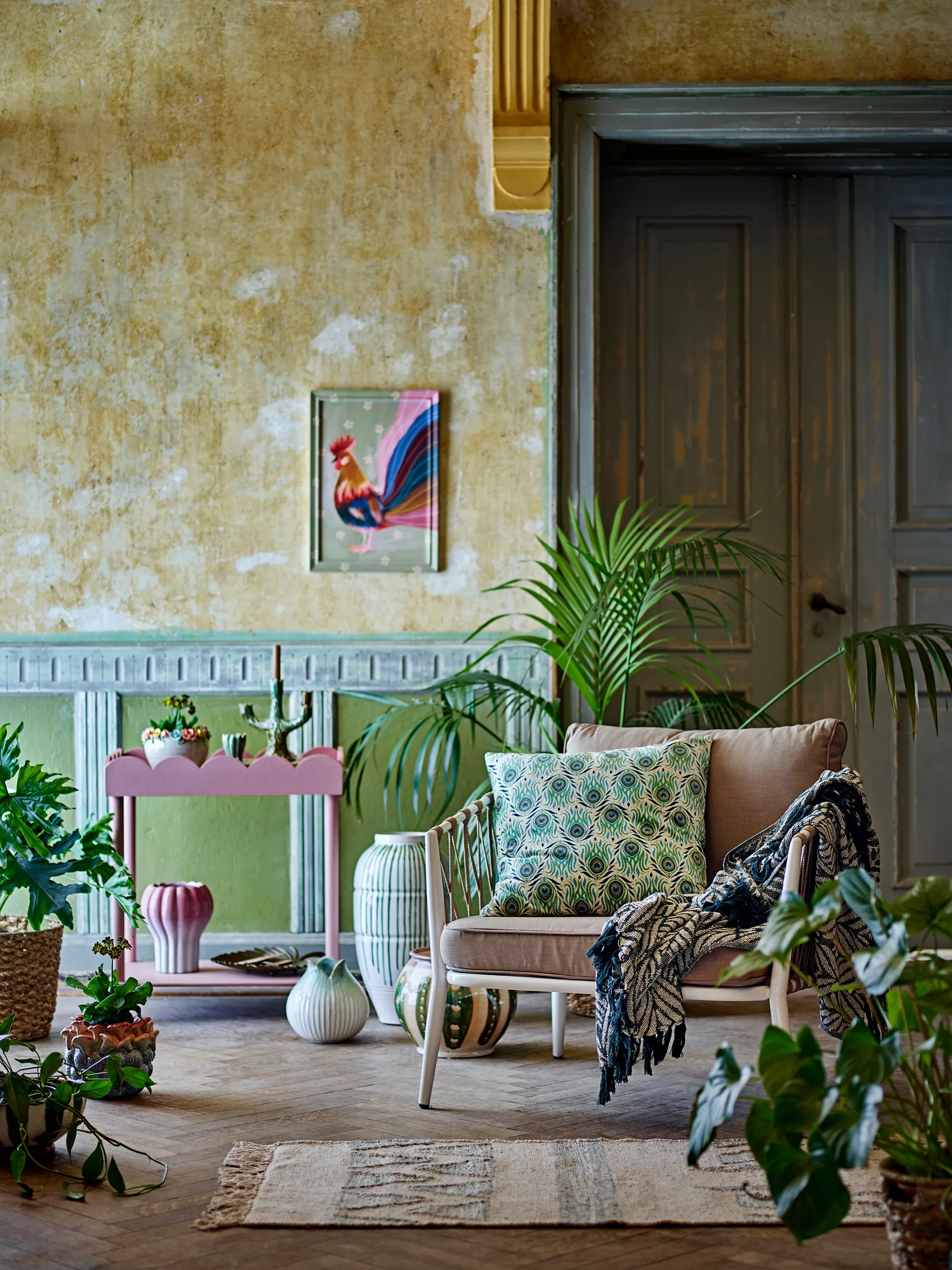 Mesa lateral Isola 60x68 cm, Rosa Bloomingville