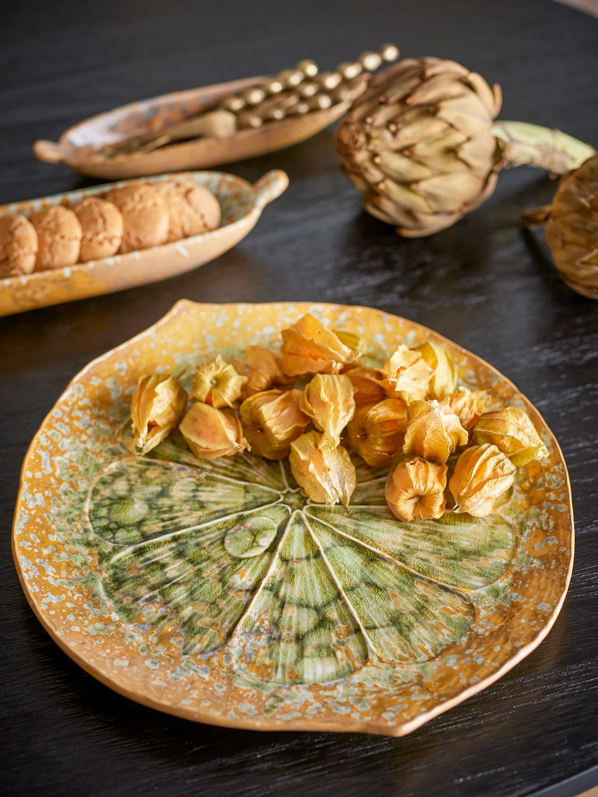 Milani travessa para servir Ø30 cm, Verde Bloomingville